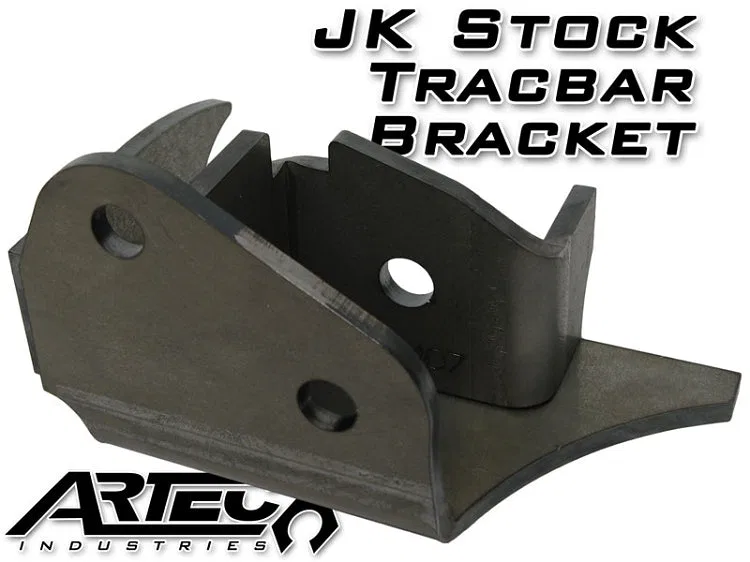 JK4407 – ARTEC INDUST Track Bar Bracket, 3 Inch Lift And 4 Inch Lift For Drag Link Flips Weld-On Steel Use To Replace...